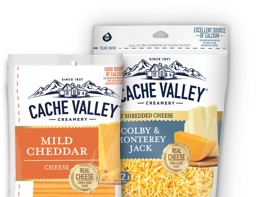 Cache Valley Mild Cheddar Cheese and Cache Valley Colby & Monterey Jack