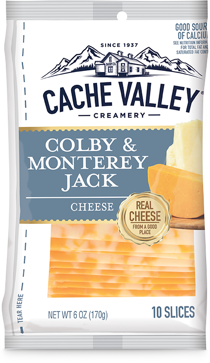 Cache Valley Colby Monterey Jack Cheese Slices