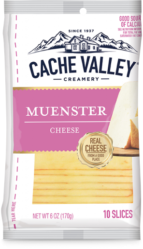 Cache Valley Muenster Cheese Slices