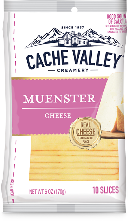 Cache Valley Muenster Cheese Slices