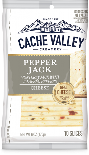 Cache Valley Pepper Jack Cheese Slices