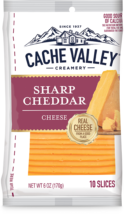 Cache Valley Sharp Cheddar Cheese Slices