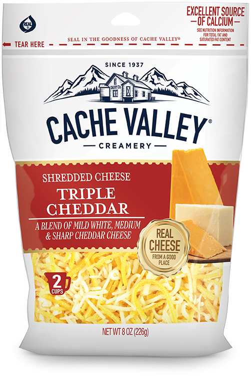 Cache Valley Triple Cheddar Shredded Cheese