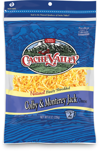 Cache Valley Colby and Monterey Jack Shredded Cheese