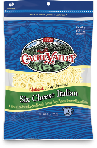 Cache Valley Six Cheese Italian Shredded Cheese
