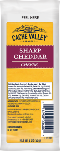 Cache Valley Sharp Cheddar Snack Bar