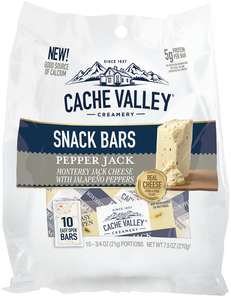 Cache Valley Creamery Pepper Jack Snack Bars 7.5oz