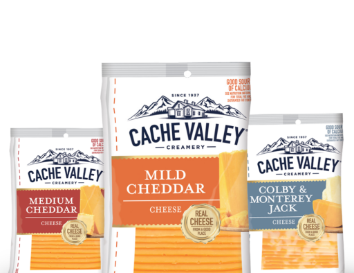 Cache Valley Mild Cheddar Slices, Colby & Monterey Jack Slices, Medium Cheddar Cheese Slices