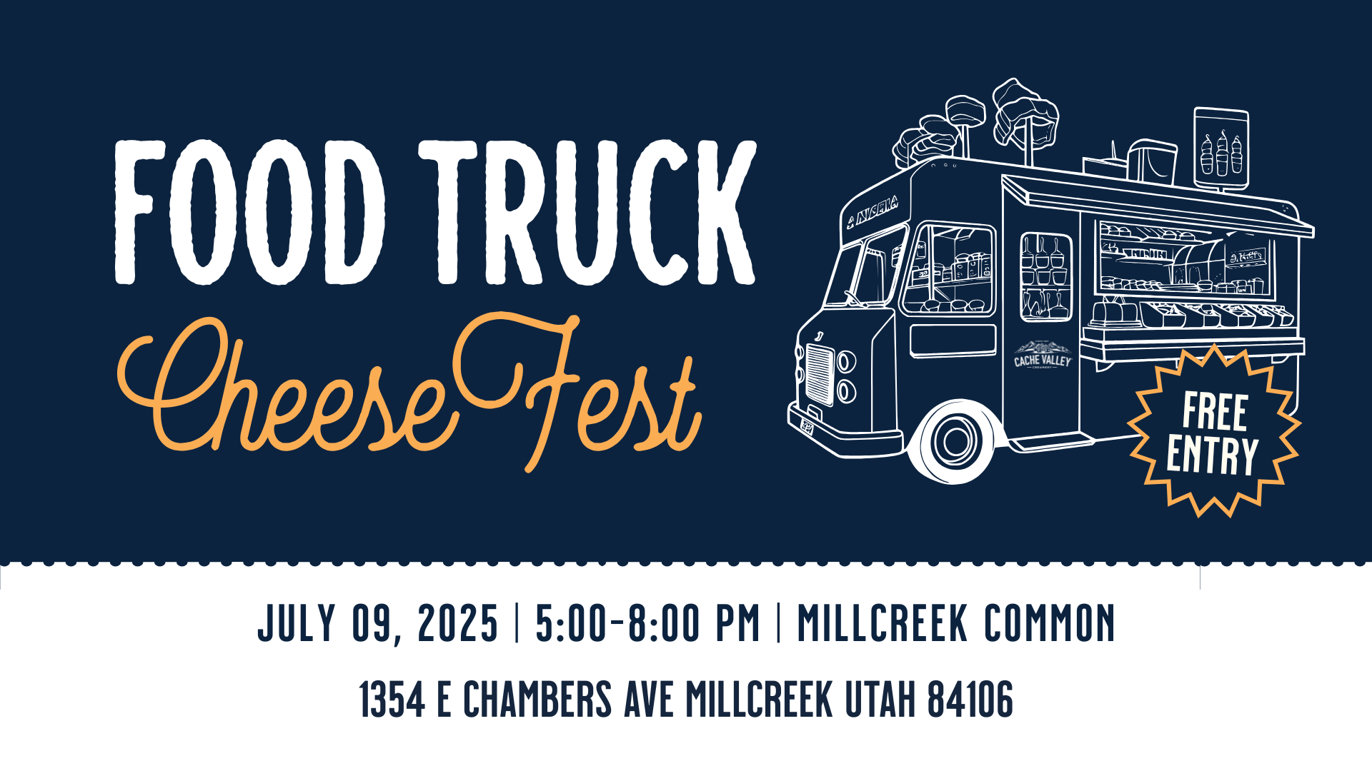 Food Truck Cheese Fest July 9 2025 5-8pm Millcreek Common