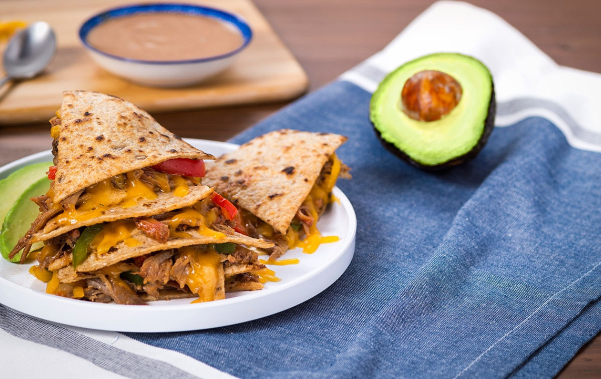 recipe for bbq ranch quesadilla wedges
