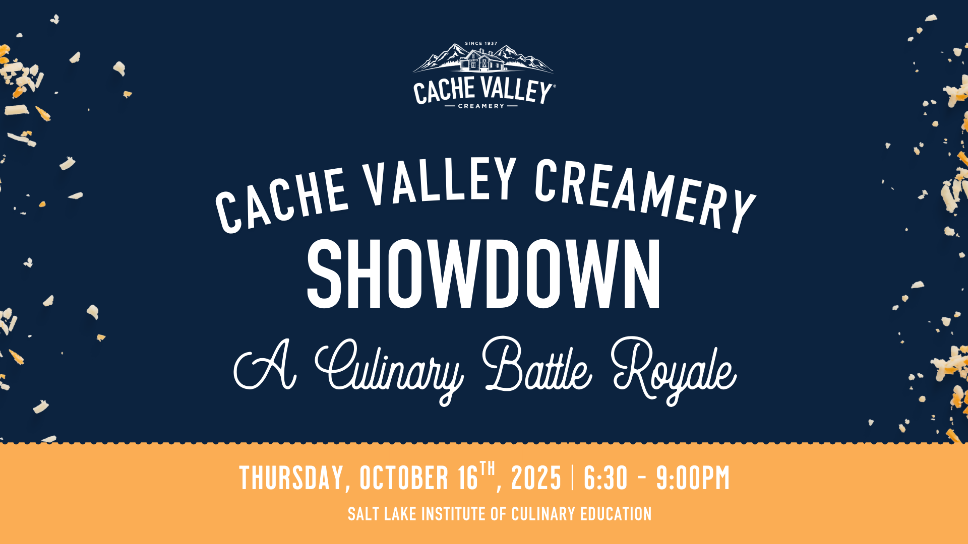 Cache Valley Creamery Showdown Thursday Oct 16 2025 6:30 to 9 pm