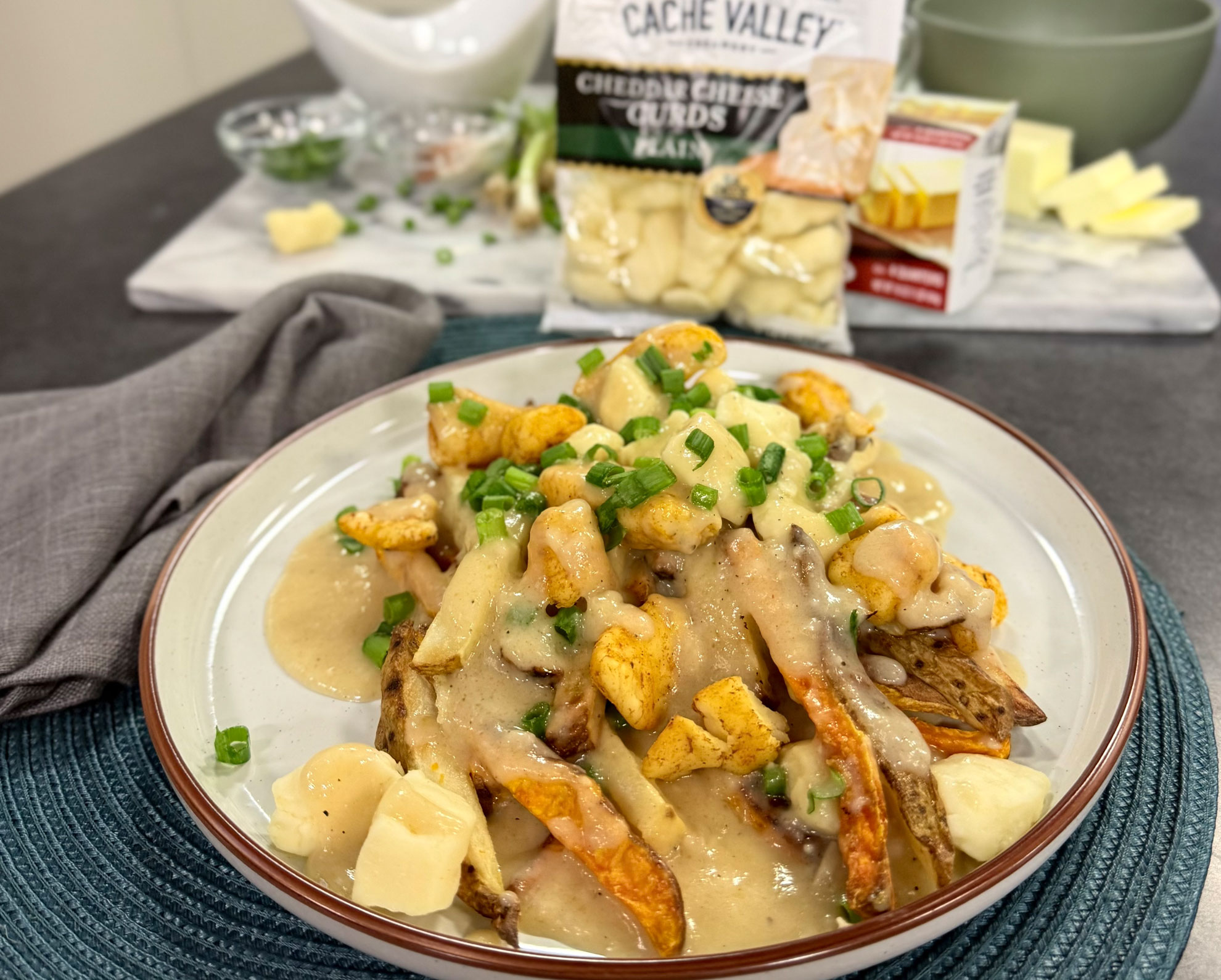 Cache Valley Creamery cheese curd poutine