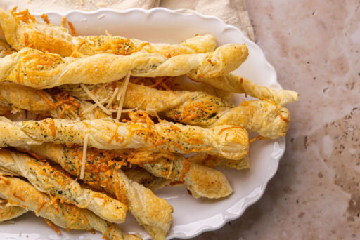 Parmesan Puff Pastry Twists Recipe