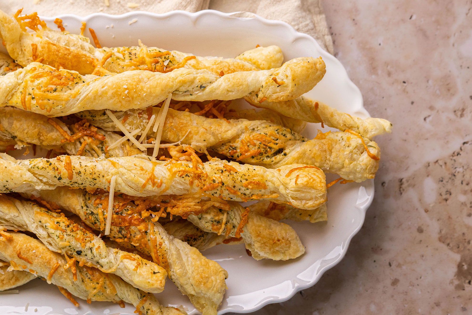 Parmesan Puff Pastry Twists Recipe