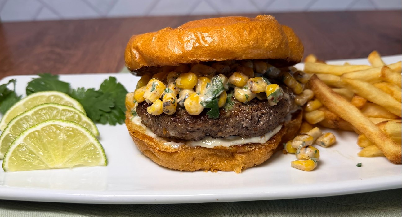 Mexican Street Corn "Juicy Lucy" Burgers recipe